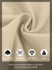 Sweats à capuche zippés pour hommes pull surdimensionné coupe ample sweat avec poche kangourou 65% coton 35% polyester - Product Image 5