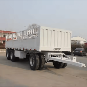 Semirremolque de Doble Eje con Neumáticos 12r22.5, Remolque Nuevo con Barra de Acero y Carbono, Exw China - Product Image 3