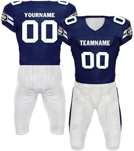 Maillots de football américain à manches courtes personnalisés ensemble de vêtements de football américain, y compris l'uniforme - Product Image 1