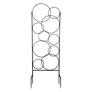 Treillis de jardin en métal rustique parfait pour soutenir les plantes grimpantes, les vignes et les fleurs avec un appel de jardin extérieur vintage - Product Image 6