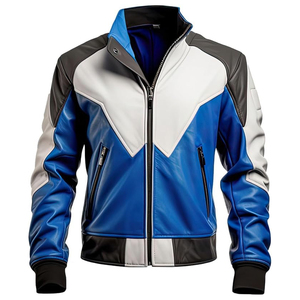 Nueva chaqueta de invierno de cuero genuino de alta calidad para hombre con cuello levantado transpirable y diseño elegante a prueba de viento - Product Image 1