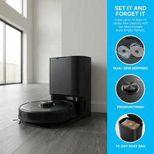 Liberbot, Robot Aspirador Inteligente Inalámbrico, Control por Aplicación, Eliminación Automática de Suciedad, Robot de Barrido y Fregado - Product Image 2
