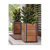 Pot de fleurs rustique en bambou fait main, pour intérieur/extérieur, décoration murale suspendue, système hydroponique vertical écologique pour la maison