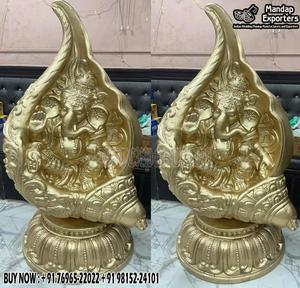 รูปปั้นพระพิฆเนศทำจากไฟเบอร์กลาสสำหรับทางเข้าห้องจัดเลี้ยงสำหรับตกแต่งทางเข้างานแต่งงานรูปปั้นพระพิฆเนศสำหรับตกแต่งงานแต่งงาน - Product Image 4