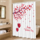 Custom Printed Shower Shower <b>Curtain</b> for Bathroom Waterproof Polyester <b>with</b> <b>Hooks</b> - Product Image 2