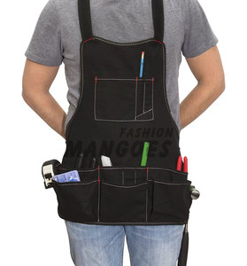 Delantal de Trabajo FR de Cuero, Construcción Duradera, Bordes Reforzados, Cinturón Ajustable, Múltiples Bolsillos, Color Personalizado, Logotipo Personalizado - Product Image 3