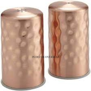 เครื่องบดเกลือและพริกไทยสีเงินเคลือบเงาออกแบบให้มีเอกลักษณ์เฉพาะสำหรับงานหนักจากอินเดีย - Product Image 2