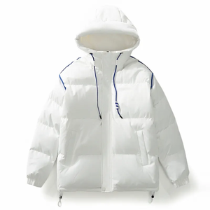 2023 invierno de talla grande para hombre Bubble Puffer Jaet ligero acolchado Formal con capucha Puffy Stand Collar tela cálida para exteriores - Product Image 1