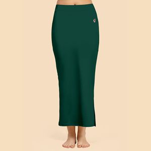 Trendmalls Respirant pour Spandex Shapers Vert Foncé Saree Shapewear Jupon pour Femme Modèle P02 - Product Image 1
