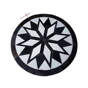 Tapis en poils de vache faits main distinctifs, ensembles de tapis de sol brodés uniques pour la maison, le dernier chef-d'œuvre tendance au meilleur prix - Product Image 1