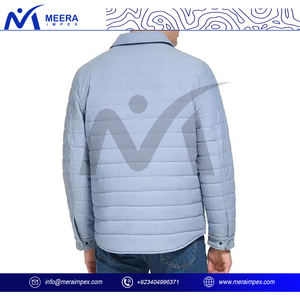 Chaqueta acolchada de alta calidad personalizada para hombre, Abrigo acolchado cálido resistente al agua para invierno, bolsillos con cremallera para equipo de trabajo, atuendo deportivo - Product Image 4