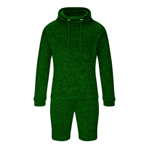 Conjunto de sudaderas con capucha para correr de verano de alta calidad, chándal Sudadera con capucha para hombre y de manga larga de 2 piezas, conjunto corto para ropa atlética cómoda - Product Image 4