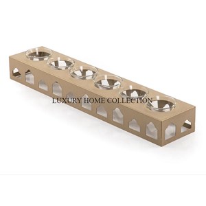 Elegante bandeja de servicio con recubrimiento en polvo rosa con brillo premium y decorativa para una lujosa decoración del hogar y fines de regalo - Product Image 6