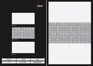 Nueva llegada 3D moderno 300x600 porcelana mate azulejos de pared de cerámica de alta calidad interior indio productos personalizados para apartamentos - Product Image 3