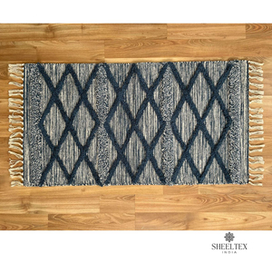 Custom Size Modern Boho Style High Quality Wool Cotton Area Rug <b>Washable</b> Anti-Slip Floor Carpet for Home Use <b>Runner</b> Rugs - Product Image 2