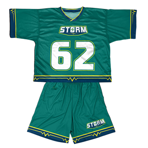 ชุดลาครอสแบบพิมพ์ลายซับลิเมชั่นขายดีที่สุด ผ้าโพลีเอสเตอร์ 100% เย็บอย่างประณีต สวมใส่สบาย เสื้อและกางเกงขาสั้นสำหรับผู้ชาย - Product Image 4