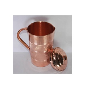 Tùy Chỉnh Thiết Kế Handmade Đánh Bóng Sức Khỏe Lợi Ích Tinh Khiết 100% Đồng Jug Kích Thước Khác Nhau Cho Đảng Thiết Bị Đám Cưới Uống Đồ Đồng Jug - Product Image 5
