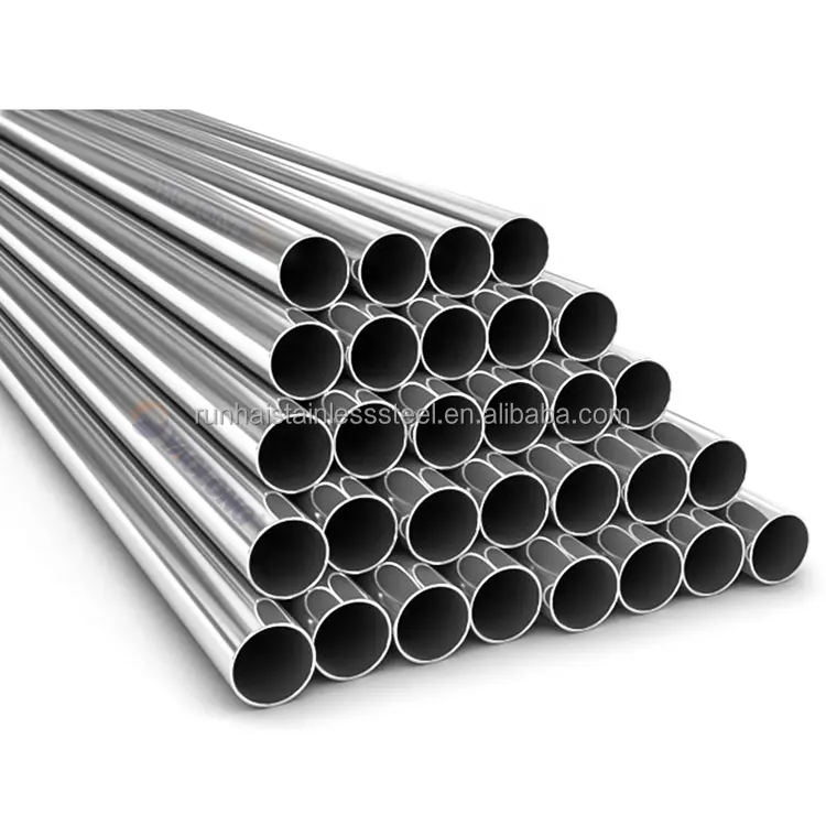 Sesuaikan surface No. 4 2B BA ASTM 316 304 grade end polesan stainless steel tube