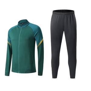 Ensemble de survêtement unisexe de haute qualité à séchage rapide, vêtements de sport personnalisés avec logo, jogging, vêtements de sport avec fermeture éclair intégrale, ensemble de survêtement ajusté - Product Image 3