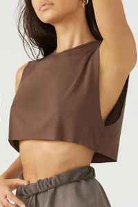 Wholesale Sport Wear <b>Loose</b> Fit 100% Cotton <b>Women</b> Sleeveless Crop Tank <b>Top</b> Latest Athletic <b>Women's</b> Breathable Tank <b>Top</b> <b>for</b> <b>Women</b> - Product Image 5