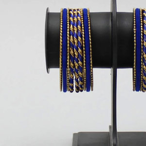 2025 vente en gros de haute qualité mariage velours bracelets ensembles OEM Services ethnique à la main bracelets en verre pour les femmes - Product Image 3