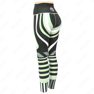 Blaze Fight Wear Taille élastique Leggings de yoga Taille élastique Leggings de yoga Pantalon de yoga de sport d'entraînement Respirant évacuant la sueur - Product Image 4