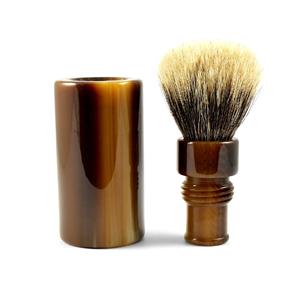 Brocha de Afeitar de Cuerno con Mango de Cuerno para Afeitar y Personalizada - Product Image 5