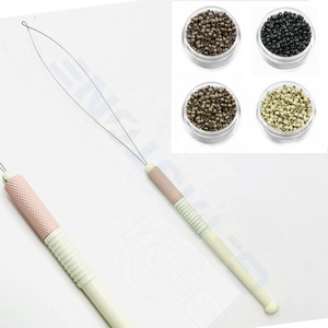Hair Extension Loop Tool for Micro & Nano <b>Beads</b> Installation – Professional Pulling <b>Needle</b> Threader with Anti-Slip Grip Handle - Product Image 5