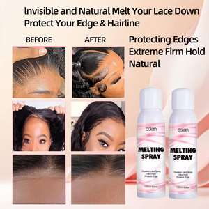 Grand <span class=keywords><strong>Spray</strong></span> Fixateur "Melt" Sans <span class=keywords><strong>Colle</strong></span> pour Perruque, Tenue <span class=keywords><strong>Forte</strong></span> et Rapide, Fixation "Freeze" pour Cheveux 4.6oz - Product Image 3