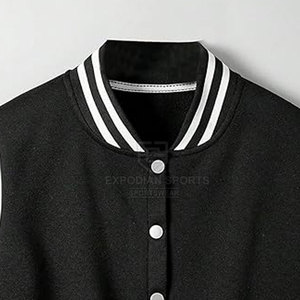 Women Winter Crop Top Letterman Jackets 100% Cotton Eco-Friendly Quick Dry Breathable Pakistan Made - Product Image 5