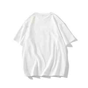 OEM personalizado de talla grande de los hombres 100% camisetas de algodón de secado rápido transpirable Fitness Crew patrón sólido 220 gramos de peso Puff impresión - Product Image 2