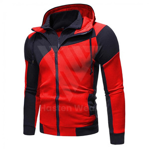 Survêtements bleus avec des détails noirs pour hommes au prix de gros, assurance qualité supérieure, logo personnalisé, ensemble 2 pièces pour hommes - Product Image 3