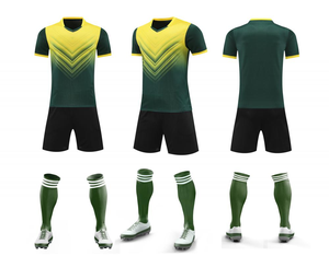 Uniforme de entrenamiento de club de equipo de fútbol de alta calidad, kits de fútbol de secado rápido, conjuntos de camisetas de fútbol transpirables, uniformes de fútbol - Product Image 1