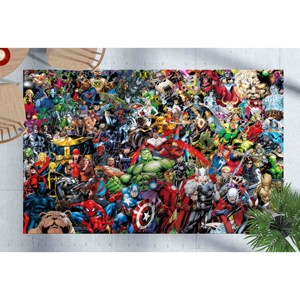 Alfombra Estampada de Héroes de Marvel - Alfombra de Área de Superhéroes para Habitación de Niños, con Pelo Suave - Product Image 2