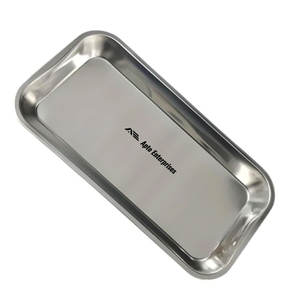 Bandeja Rectangular de Acero Inoxidable para Esterilización, Juego de Instrumentos Autoclavables Manualmente para Instrumentos Médicos, Dentales y de Laboratorio - Product Image 3