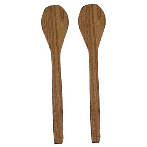 Cuillère en bois de meilleure qualité, serveuse à salade avec poignée de designer, cuillère et fourchette polies faites à la main, service à salade pour restaurants à usage domestique - Product Image 6