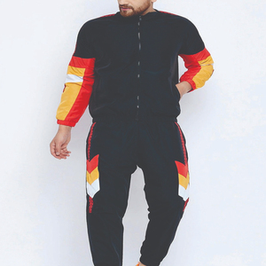 Conjunto Deportivo Corto de Nailon Personalizable para Verano, Chaqueta Cortavientos con Cremallera y Pantalones Deportivos de Poliéster - Product Image 4