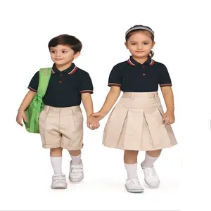 Индивидуальный дизайн, оптовая продажа, Детская стильная школьная форма для мальчиков и девочек, комплект одежды для детского сада