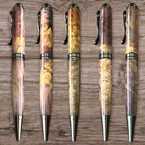 Premium Handmade 0.7mm Stabilized Wood Ballpoint <b>Pen</b> Aquamarine Collection for Business <b>Wedding</b> Souvenir Gift - Product Image 1