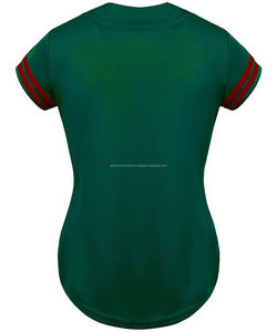 ชุดกีฬาแบบติดกระดุมสำหรับผู้หญิงเสื้อเบสบอลระบายอากาศได้ดีและเสื้อซอฟต์บอลสำหรับนักกีฬาที่ใช้งานอยู่ - Product Image 4