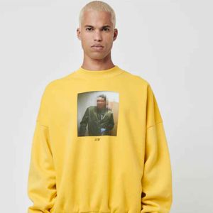 Pull de haute qualité personnalisé OEM pour hommes lavés tricoté épais col rond pull à manches longues pulls en tricot surdimensionnés - Product Image 2