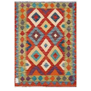 Tapis Kilim Maimana Afghanistan 111 x 80 cm, décoration murale - Product Image 1