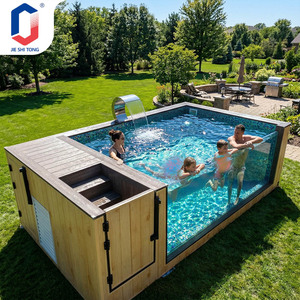Heavy Duty UV Protected Fiberglass Prefabricated <b>Pool</b> Durable Above Ground Outdoor Swimming <b>Pool</b> With <b>Pool</b> Gear - Product Image 4