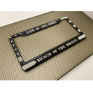 Cadres de plaque d'immatriculation de voiture en aluminium avec drapeau américain LED compatibles avec Tesla Ford Audi Mercedes-Benz - Product Image 2