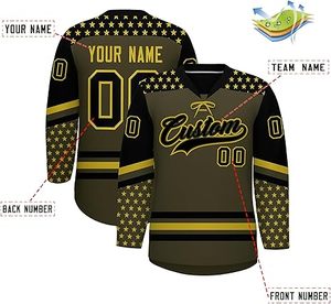Camiseta de hockey sobre hielo de secado rápido de manga larga personalizada 2025 para hombres, conjunto de ropa deportiva OEM, proveedor a granel - Product Image 2