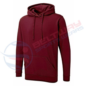 Sweat à capuche unisexe 100% coton haute qualité à manches longues vente en gros 2024 pull léger Wight sweats à capuche confortables pour hommes femmes - Product Image 2