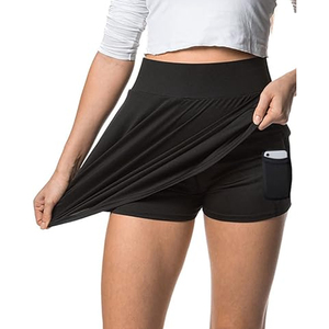 Faldas DE TENIS personalizables para mujer, tela elástica de cuatro vías de alta calidad, transpirable, cintura personalizada, mangas cortas, diseño sin costuras - Product Image 1