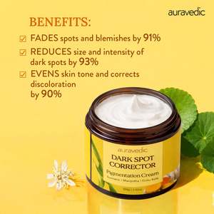 Crema Facial para Piel Sensible 50ml, Corrector de Manchas Oscuras y Crema para la Pigmentación con Cúrcuma, Arbutina y Arroz Aclarante - Product Image 5