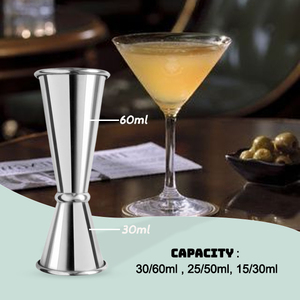 Stainless Steel 5pcs Bartender <b>Kit</b> Including Bar Spoon Jigger Wine Pourer Muddler <b>Cocktail</b> Shaker Martini Drink Mixer Bar Tools - Product Image 2