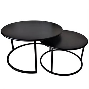 Modern Luxury Metal Nesting Coffee <b>Table</b> Set with <b>Marble</b> Top for Home Apartment Office or <b>Bar</b> Elegant Living Room Furniture - Product Image 4